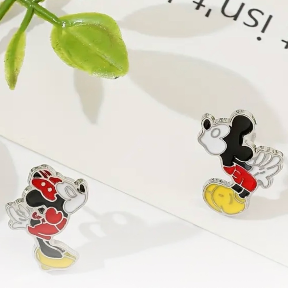 Mickey & Minnie Mouse “Kiss” Post Earrings